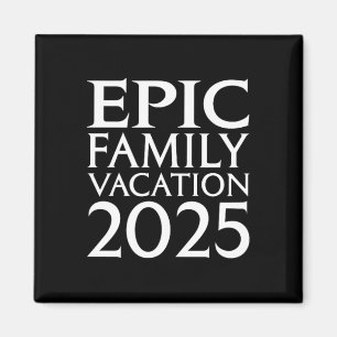 Universell Epic Universe Family Vacation 2025 Fron Magnet