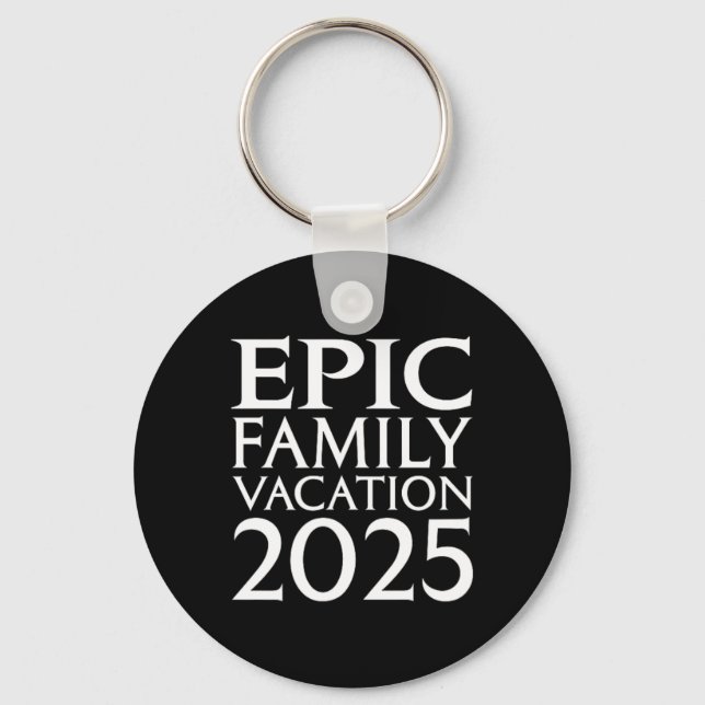 Universell Epic Universe Family Vacation 2025 Fron Nyckelring (Framsida)