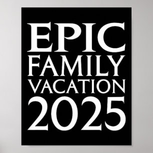 Universell Epic Universe Family Vacation 2025 Fron Poster