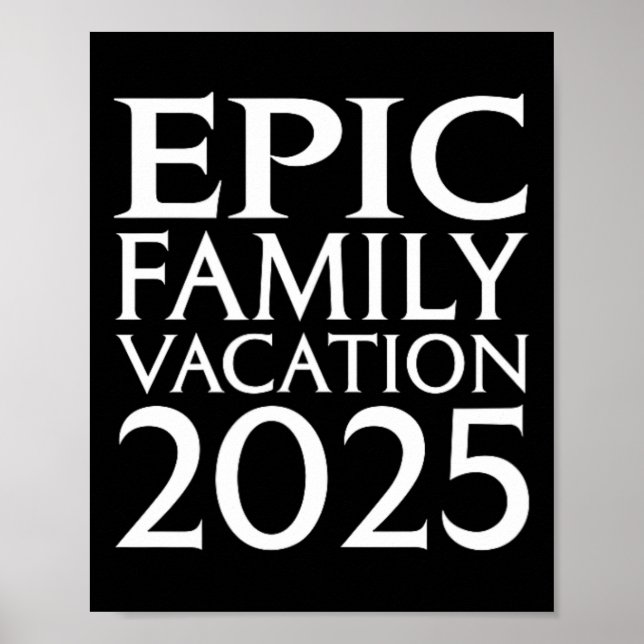 Universell Epic Universe Family Vacation 2025 Fron Poster (Framsidan)