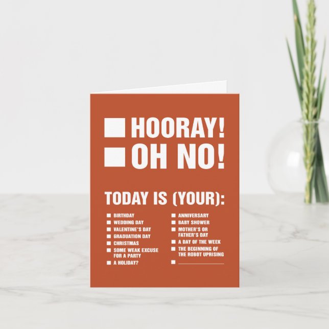 Universell gratulationskort (Plus Robotar) Kort (Framsida)