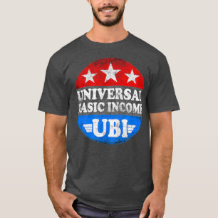 Universell grundinkomst Medborgare med utdelningsr T Shirt