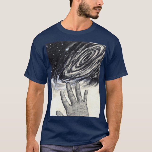 Universell handuppläsning för Stars-illustration T Shirt (Framsida)