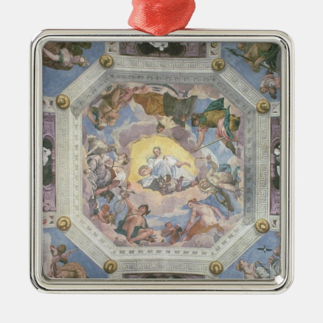 Universell harmoni eller gudomlig kärlek, från julgransprydnad metall (Framsidan)