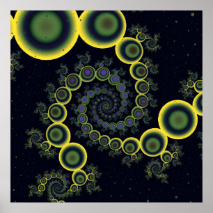 Universell huvudvägFractal Poster
