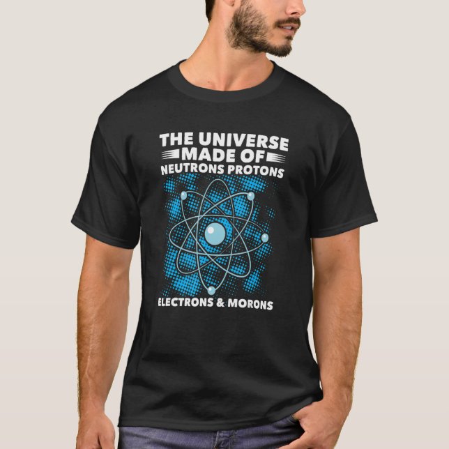 Universell konfektion bestående av protonneutronel t shirt (Framsida)