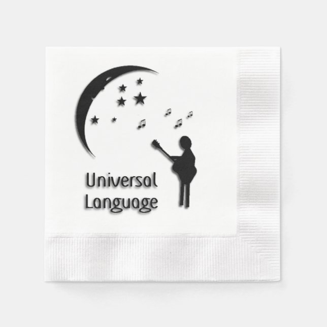 Universell Language Music Design Pappersservett (Framsidan)