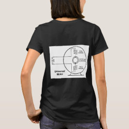 Universell Motordiagram på Baksidan av Kvinnors T- T Shirt