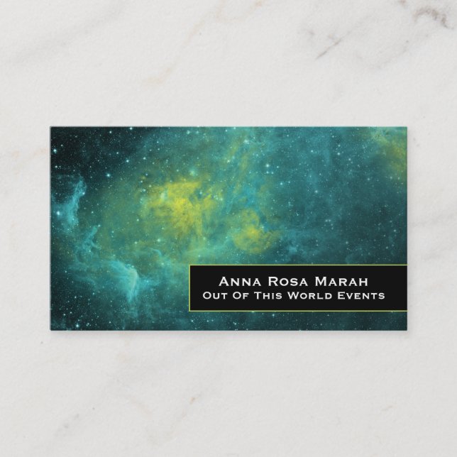 *~* Universell nebuli Galaxy Stars Visitkort (Framsida)