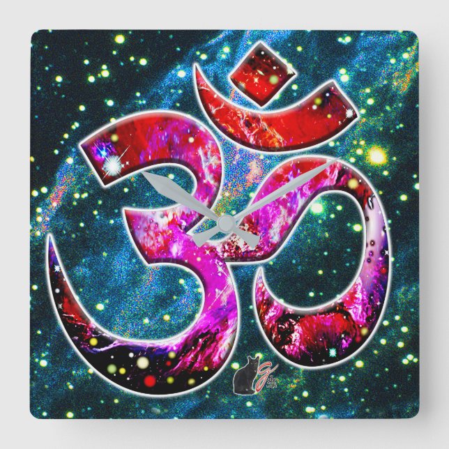 Universell OM Bodhi Fyrkantig Klocka (Framsida)