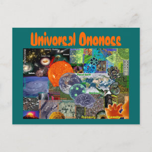 Universell Oneness-vykort Vykort