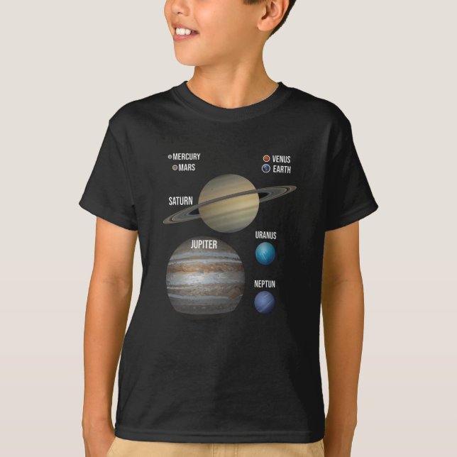 Universell planets Solsystem Milky Way T Shirt (Framsida)
