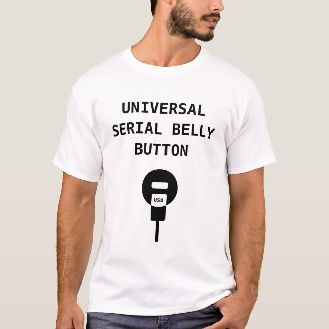 UNIVERSELL SERIELL NAVEL T-SHIRT (Framsida)