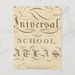 universell skolatlas vykort