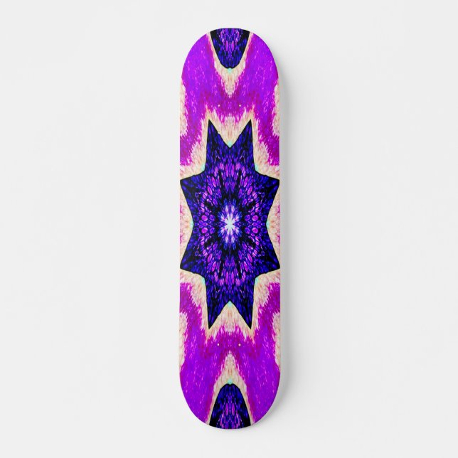 Universell Star Rider Grunge Inslag Pro Board Old School Skateboard Bräda 21,6 Cm (Framsida)