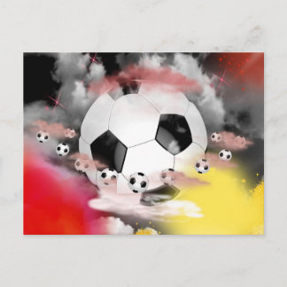 Universell symboldesign för fotboll vykort