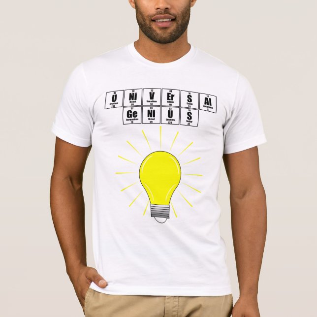 Universellt snille - svart text tee shirt (Framsida)