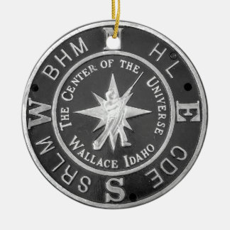 Universidans centrum i Wallace Idaho Julgransprydnad Keramik
