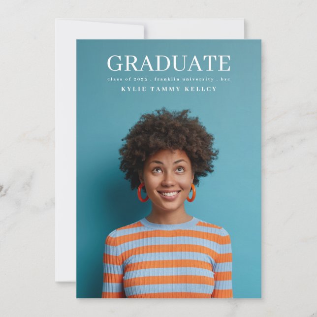 Universiteten 3 Photo Typography College Student Meddelande (Framsida)