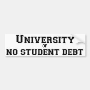 Universiteten av ingen studentskuldbildekal bildekal