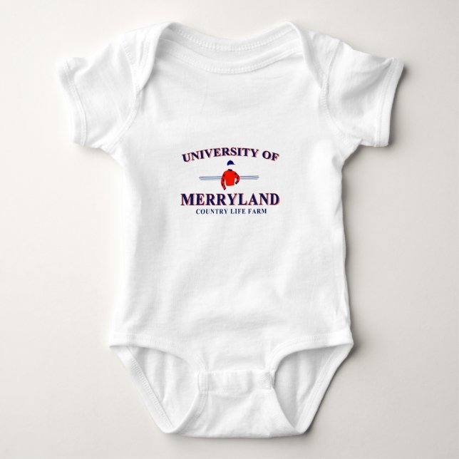 Universiteten av Merryland Infant T Tröja (Framsida)
