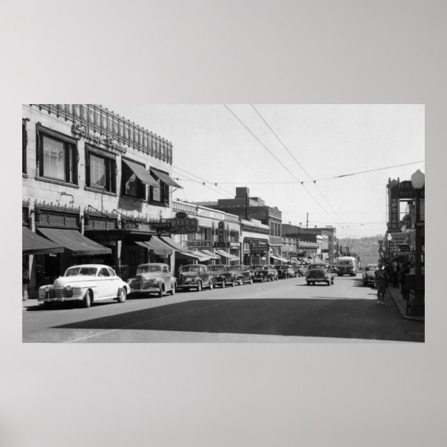 Universiteten Avenue i Seattle, Washington Poster (Framsidan)