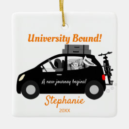 Universiteten Bound Girl Julgransprydnad Keramik