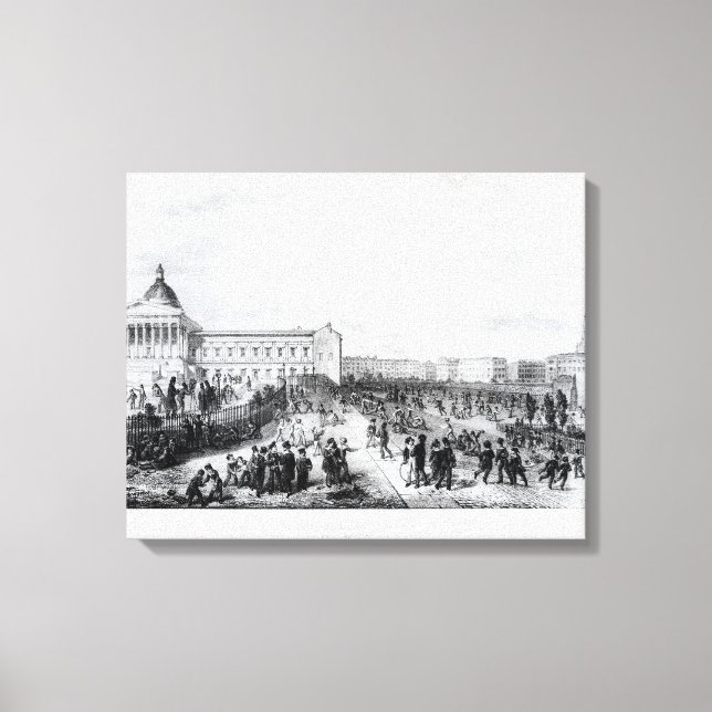 Universiteten College School, London, 1835 Canvastryck (Framsida)