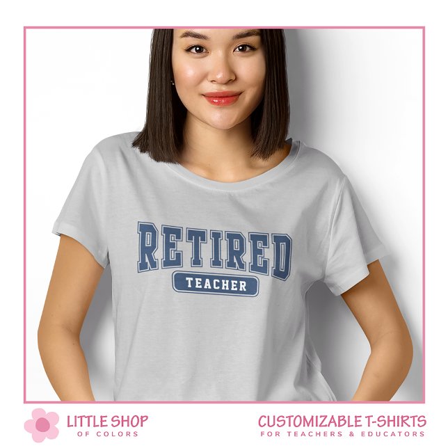 Universiteten Collegial Anpassade Retrött Lärare T Shirt (Skapare uppladdad)