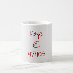 Universiteten Crimson Cream Zip Code Anpassningsba Kaffemugg