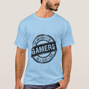 Universiteten för GrungedobbelT-tröja av Gamers T-shirt