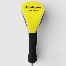 Universiteten Golf Team Gult Golf Driver Head Cove