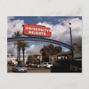 Universiteten Heights, San Diego-vykort Vykort