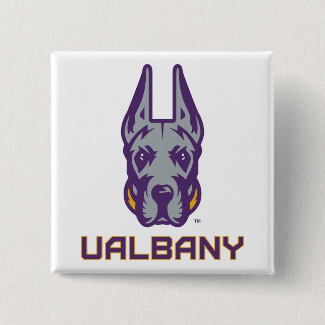 Universiteten i Albany Great dane Knapp (Framsida)