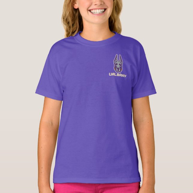 Universiteten i Albany Great dane T Shirt (Framsida)