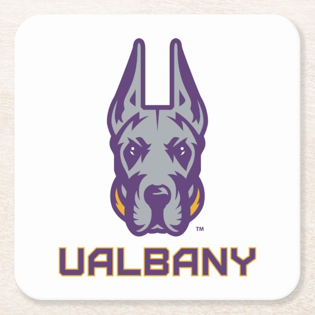 Universiteten i Albany Great dane Underlägg Papper Kvadrat (Framsidan)