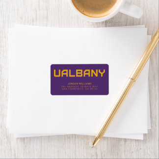 Universiteten i Albany Wordmark Adressetikett