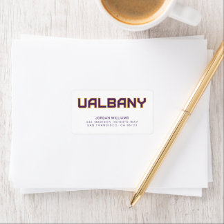 Universiteten i Albany Wordmark Adressetikett