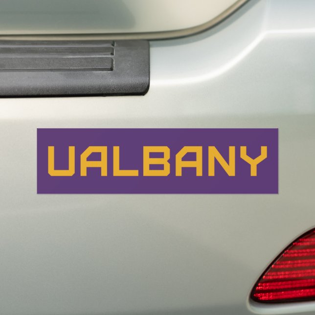 Universiteten i Albany Wordmark Bildekal (På Bil)
