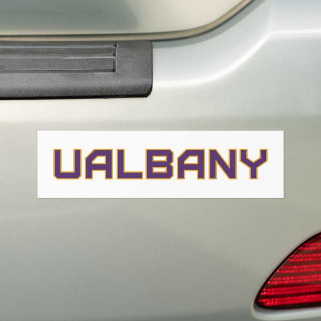 Universiteten i Albany Wordmark Bildekal (På Bil)