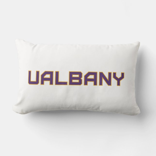 Universiteten i Albany Wordmark Lumbarkudde (Framsida)