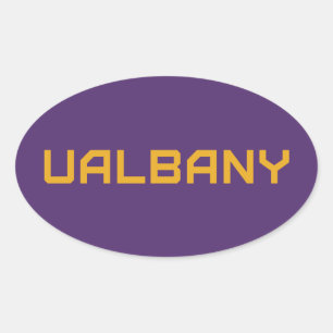 Universiteten i Albany Wordmark Ovalt Klistermärke