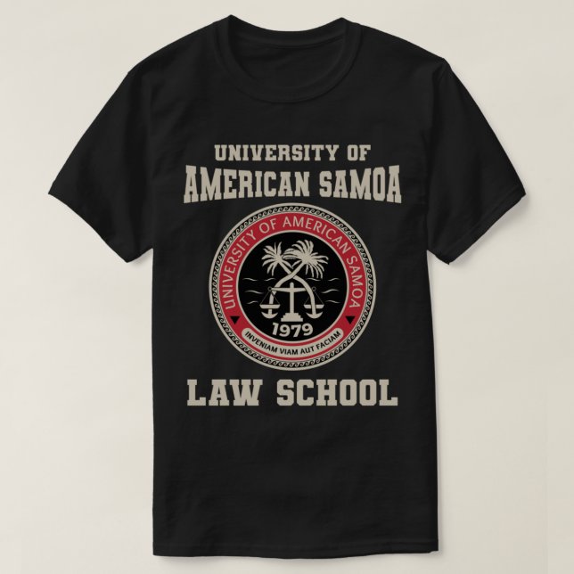 Universiteten i American Samoa Law School Pullover T Shirt (Design framsida)