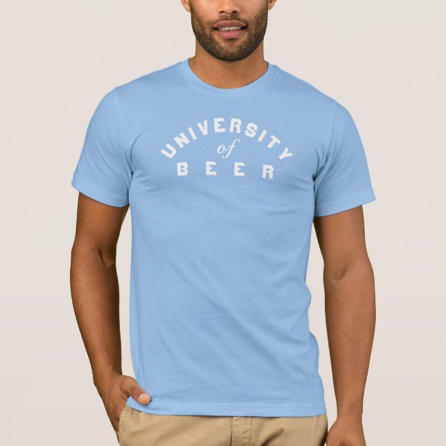Universiteten i Beer Graphic T Shirt (Framsida)
