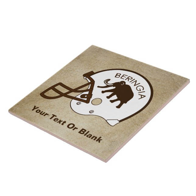 Universiteten i Beringia Football Helmet Kakelplatta (Sidan)