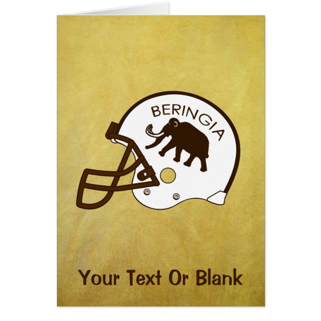 Universiteten i Beringia Mammoth Hälsningskort (Framsidan)