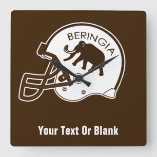 Universiteten i Beringia Mammoth Helmet Fyrkantig Klocka