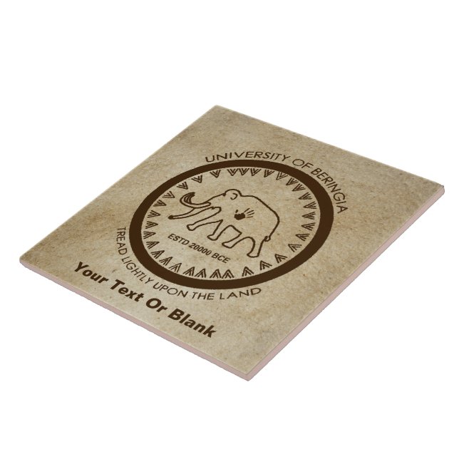 Universiteten i Beringia Mammoth Kakelplatta (Sidan)