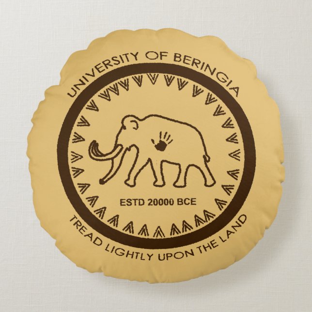 Universiteten i Beringia Mammoth Rund Kudde (Framsidan)