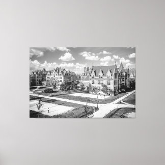 Universiteten i CHICAGO Campus 1907 Canvastryck